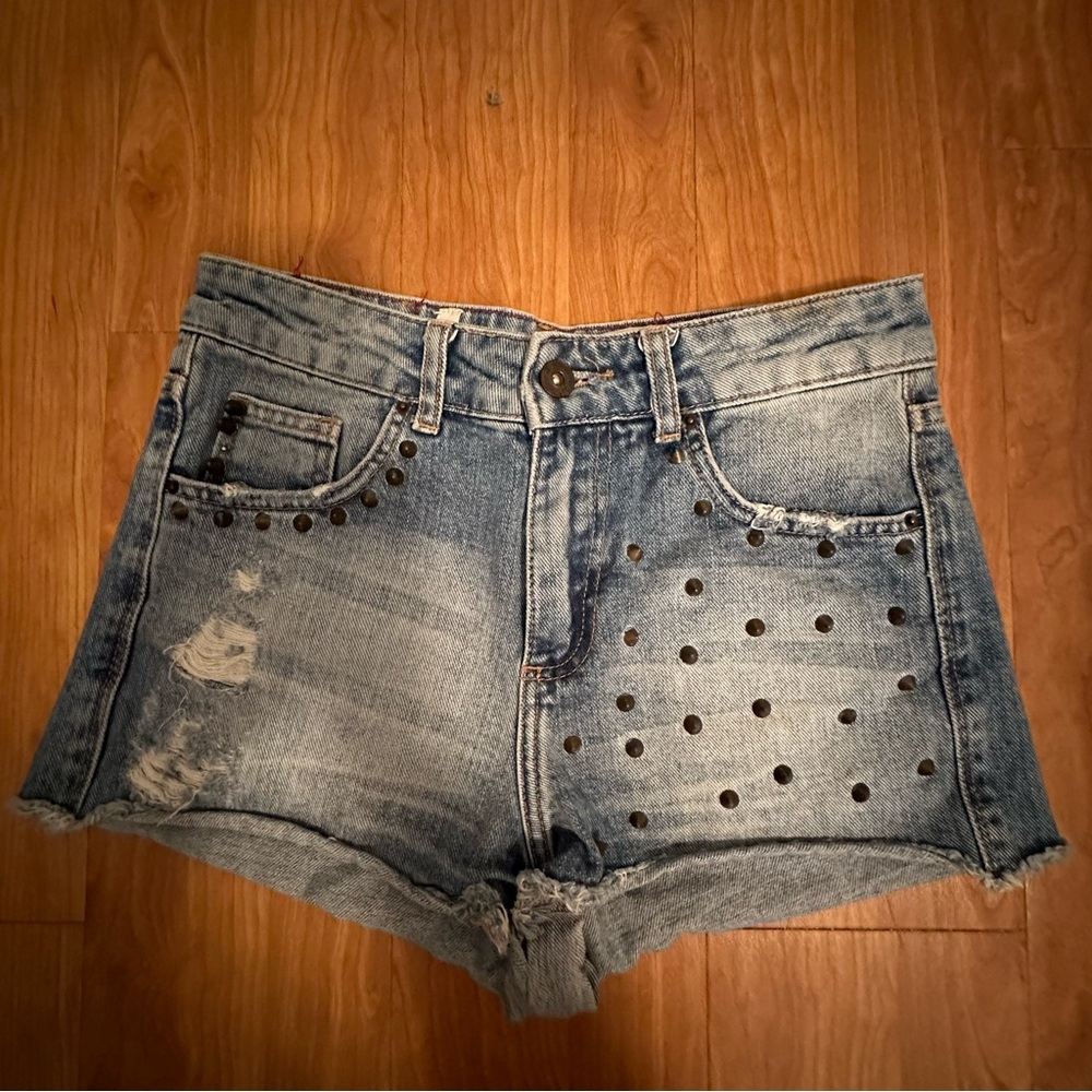 Pull & Bear jean daisy duke shorts Sz 26